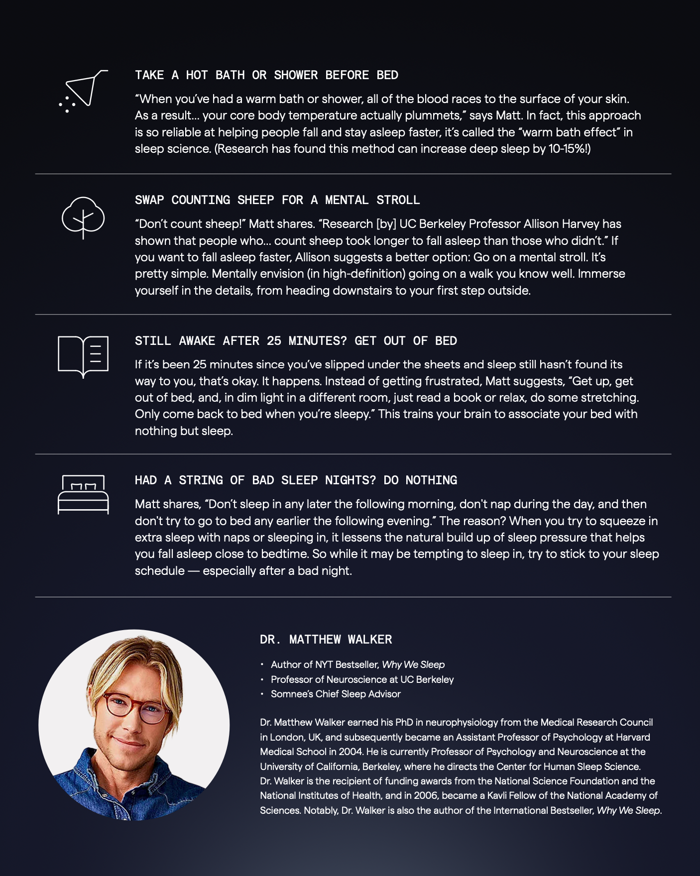 Matt Walker Sleep Tips PDF